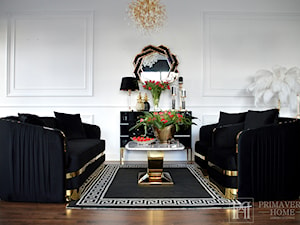 Salon w stylu glamour - meble wypoczynkowe - sofa fotel glamour - zdjęcie od PRIMAVERA-HOME.COM