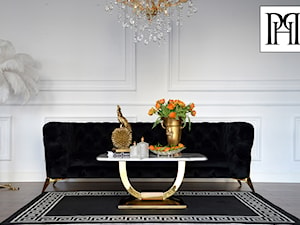 Salon w stylu glamour - meble wypoczynkowe - nowoczesna sofa glamour - zdjęcie od PRIMAVERA-HOME.COM