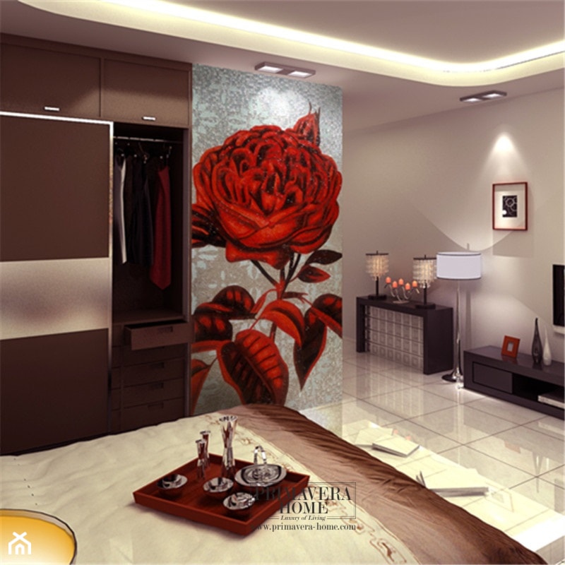 Łazienka w stylu Glamour z obrazem z mozaiki - Salon, styl glamour - zdjęcie od PRIMAVERA-HOME.COM