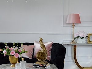 Nowoczesne oświetlenie - złoty kryształowy żyrandol w stylu Glamour - zdjęcie od PRIMAVERA-HOME.COM