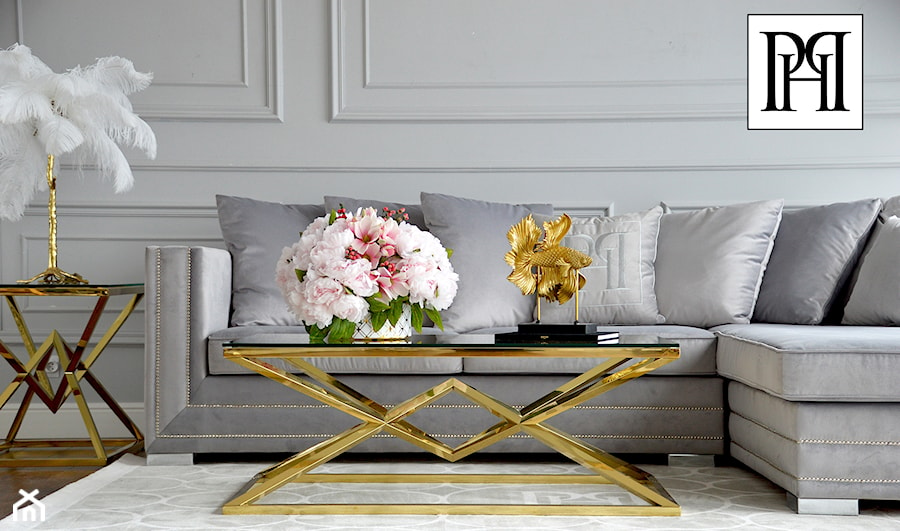 Sofa w stylu Glamour - elegancki salon - zdjęcie od PRIMAVERA-HOME.COM