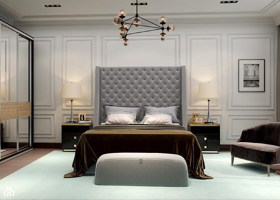 Łóżko tapicerowane pikowane chesterfield szare, białe 140*200, 160*200, 180*200 EUFORIA - zdjęcie od PRIMAVERA-HOME.COM
