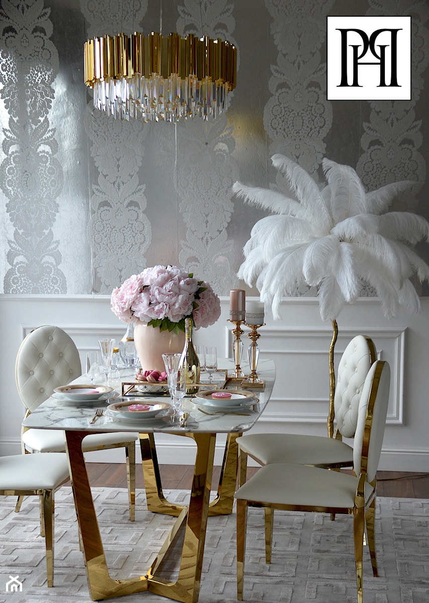 Oświetlenie - nowoczesny kryształowy złoty żyrandol w stylu Glamour - zdjęcie od PRIMAVERA-HOME.COM