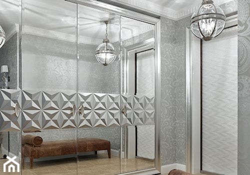 Apartament w stulu Nowojorskim i glamour - luksusowe wnetrza: salon, sypialnia - Średni hol / przedpokój, styl glamour - zdjęcie od PRIMAVERA-HOME.COM