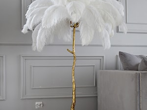 Nowoczesne oświetlenie - złota lampa pióra w stylu Glamour - zdjęcie od PRIMAVERA-HOME.COM