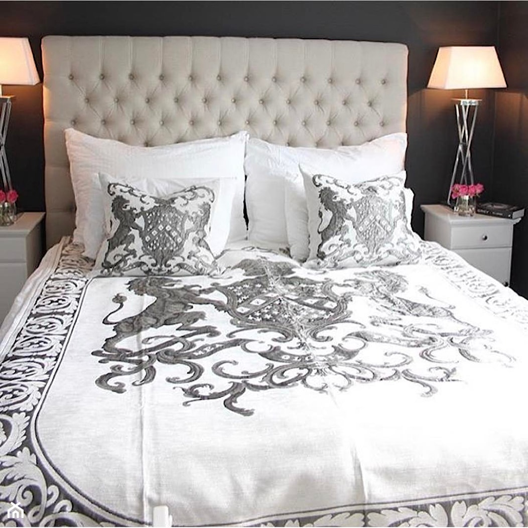 Classic Łóżko tapicerowane pikowane chesterfield szare, białe 140*200, 160*200, 180*200 - zdjęcie od PRIMAVERA-HOME.COM - Homebook