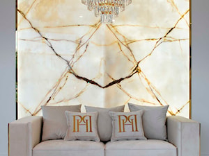 Żyrandol glamour kryształowy okrągły, nowoczesny lampa wisząca złoty GLAMOUR - zdjęcie od PRIMAVERA-HOME.COM