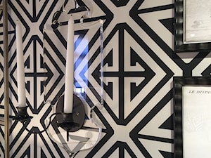 Geometryczne tapety w stylu nowojorskim i glamour - Salon, styl glamour - zdjęcie od PRIMAVERA-HOME.COM