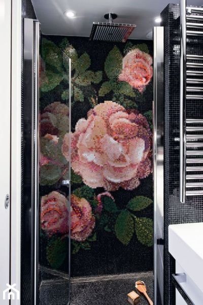 Mozaika szklana Springrose Nero CZARNA - zdjęcie od PRIMAVERA-HOME.COM - Homebook