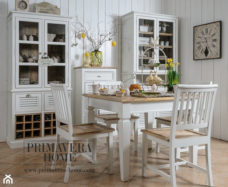 Wnętrza w stulu PROWANSALSKIM I SHABBY CHIC - Jadalnia, styl skandynawski - zdjęcie od PRIMAVERA-HOME.COM