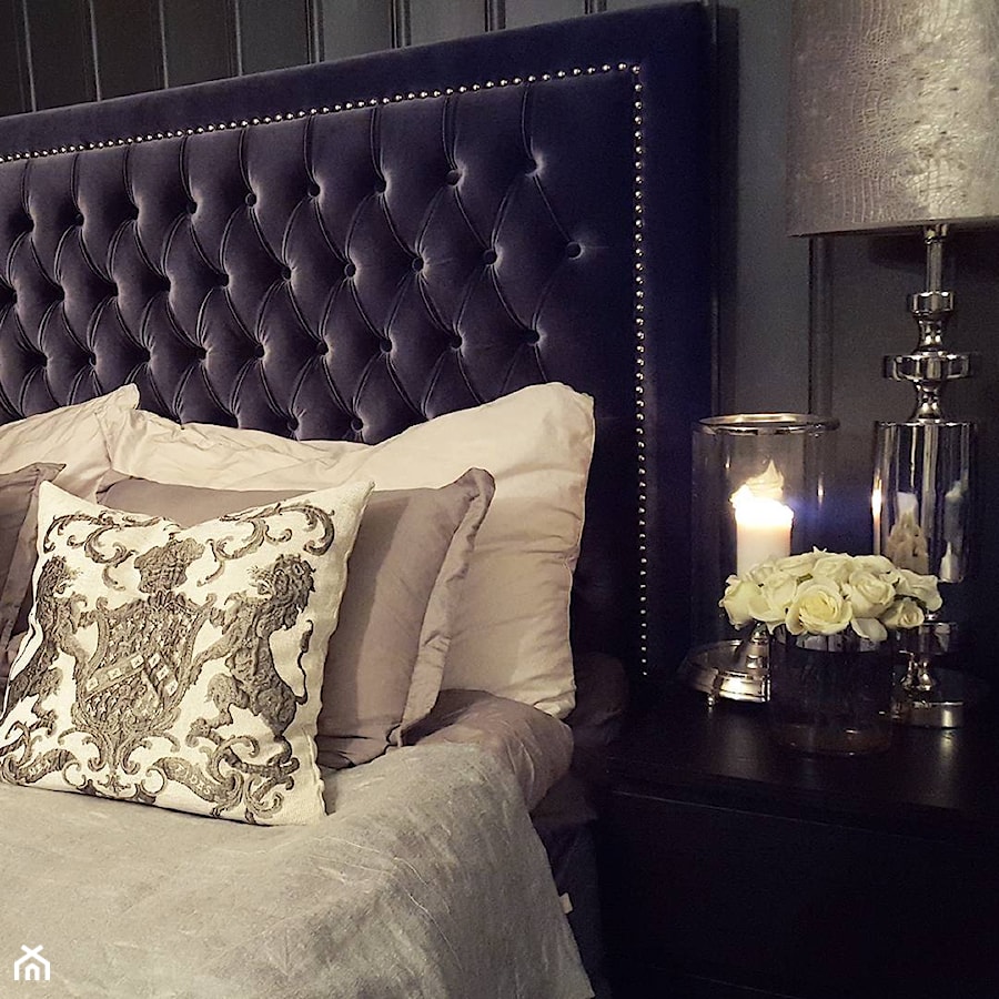Łóżka tapicerowane w stylu nowojorskim i glamour - Sypialnia, styl prowansalski - zdjęcie od PRIMAVERA-HOME.COM