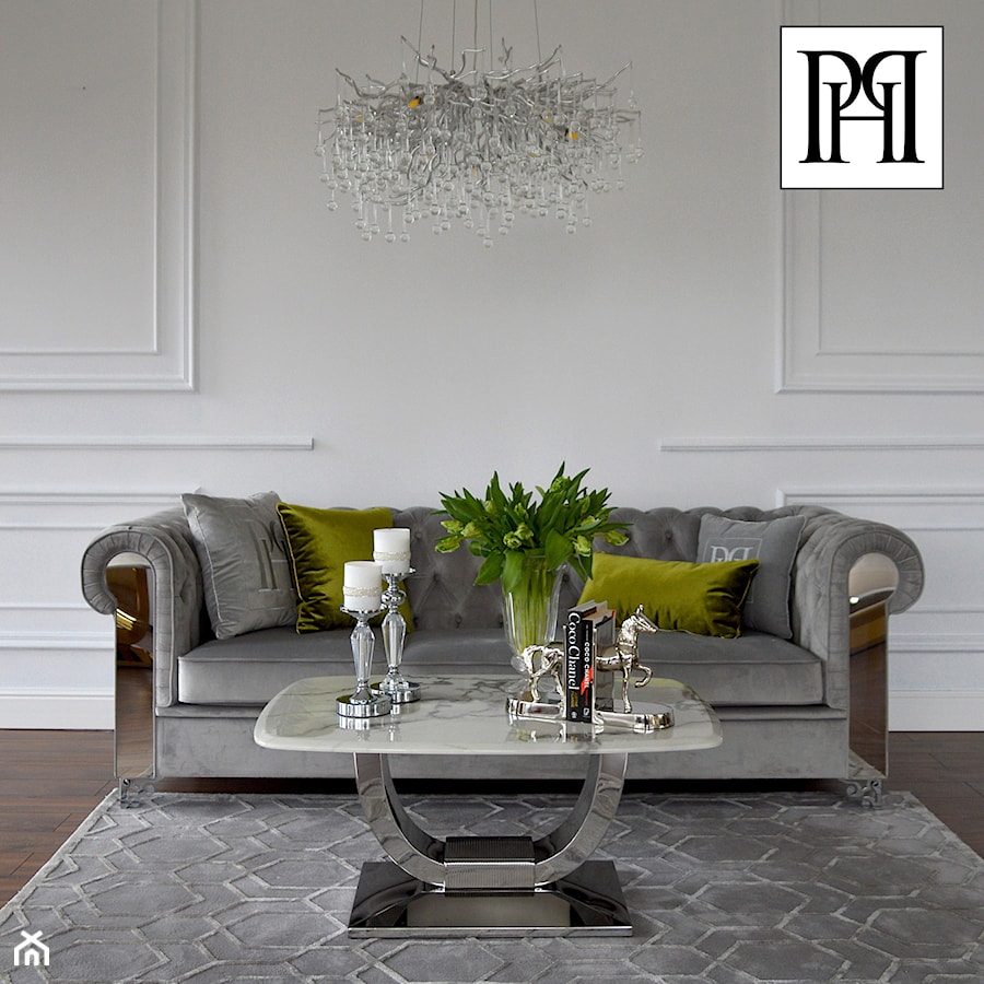 Sofa w stylu Glamour - elegancki salon - zdjęcie od PRIMAVERA-HOME.COM