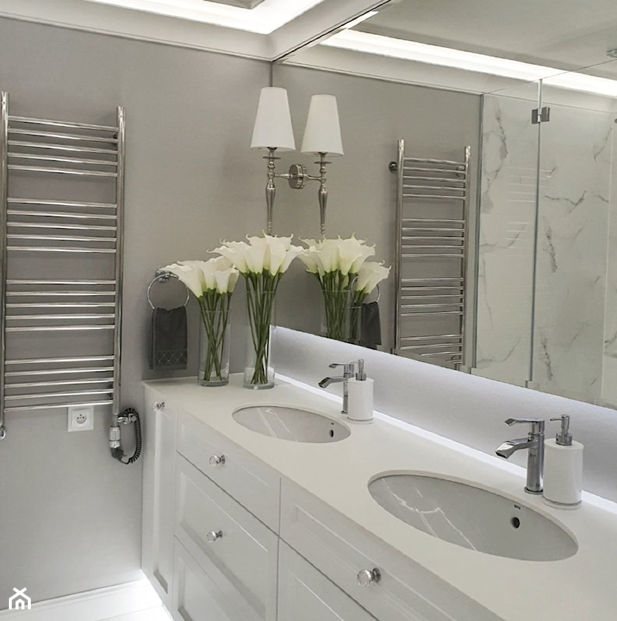 Nowoczesna łazienka w stylu Glamour - aranżacja klientki Primavera Home - zdjęcie od PRIMAVERA-HOME.COM