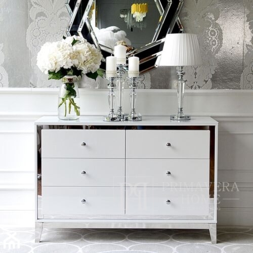 Salon w stylu klasycznym - meble lakierowane komoda - zdjęcie od PRIMAVERA-HOME.COM