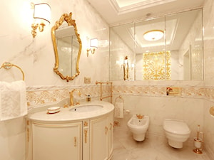 Łazienka w stylu Glamour z obrazem z mozaiki - Średnia bez okna łazienka, styl glamour - zdjęcie od PRIMAVERA-HOME.COM