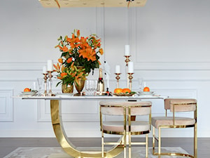 Nowoczesne eleganckie krzesło glamour - krzesła do jadalni - jadalnia w stylu Glamour - zdjęcie od PRIMAVERA-HOME.COM