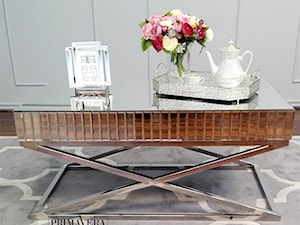 Meble lustrzane w stylu nowojorskim - Mały biały salon, styl prowansalski - zdjęcie od PRIMAVERA-HOME.COM