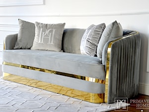 Nowoczesna sofa glamour - salon w stylu glamour - zdjęcie od PRIMAVERA-HOME.COM