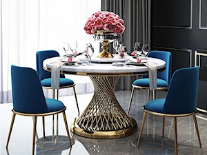 stół do jadalni, stół glamour, stół okrągły - zdjęcie od PRIMAVERA-HOME.COM