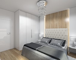 Nieoczywisty Glamour - Apartament Bakalarska Warszawa - Średnia biała sypialnia, styl glamour - zdjęcie od Creoline - Homebook
