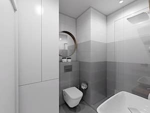 W Stylu Ombre - Mała bez okna z punktowym oświetleniem łazienka, styl nowoczesny - zdjęcie od Creoline