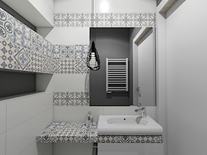 Klimatyczny dom jednorodzinny pod Warszawą - Mała bez okna łazienka, styl nowoczesny - zdjęcie od Creoline
