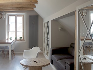 Moje mieszkanie - Średni szary salon z jadalnią, styl skandynawski - zdjęcie od Anna Wrona