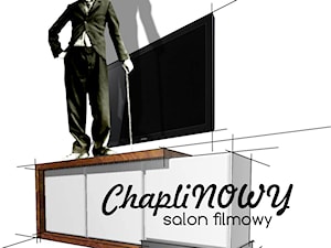 CHAPLINOWY SALON FILMOWY - Salon, styl nowoczesny - zdjęcie od m.galeria PRACOWNIA KREATYWNA