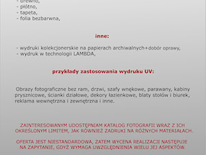 przykładowe podłoża zadruku UV - zdjęcie od MEG Atelier-Autorska Pracownia Obrazu & Designu