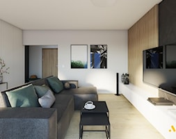 Salon w stylu skandynawskim w mieszkaniu - zdjęcie od Studio Projektowe Atoato - Homebook