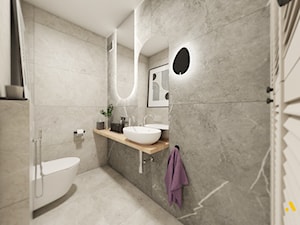 Szara łazienka - zdjęcie od Studio Projektowe Atoato
