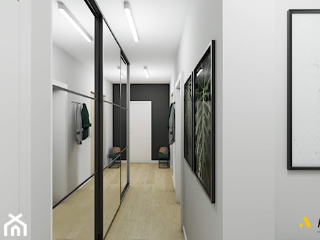Aranżacje wnętrz - Hol / Przedpokój: długi korytarz mieszkaniu - Studio Projektowe Atoato. Przeglądaj, dodawaj i zapisuj najlepsze zdjęcia, pomysły i inspiracje designerskie. W bazie mamy już prawie milion fotografii!