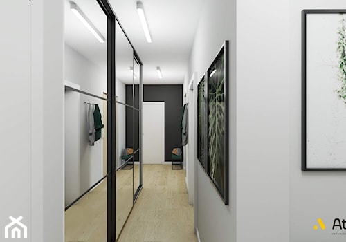 długi korytarz mieszkaniu - zdjęcie od Studio Projektowe Atoato