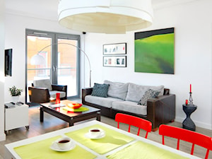 mieszkanie trzy kolory - Kuchnia, styl nowoczesny - zdjęcie od Studio Projektowe Atoato