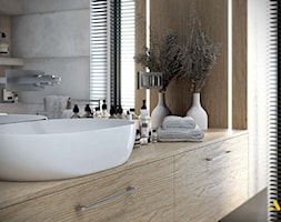 umywalka nastawiana w łazience - zdjęcie od Studio Projektowe Atoato - Homebook