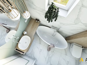 łazienka w stylu nowoczesnym - zdjęcie od Studio Projektowe Atoato