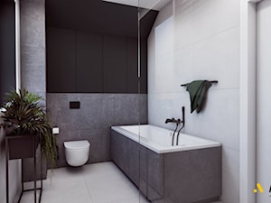 łazienka z wanną w nowoczesnym stylu - zdjęcie od Studio Projektowe Atoato