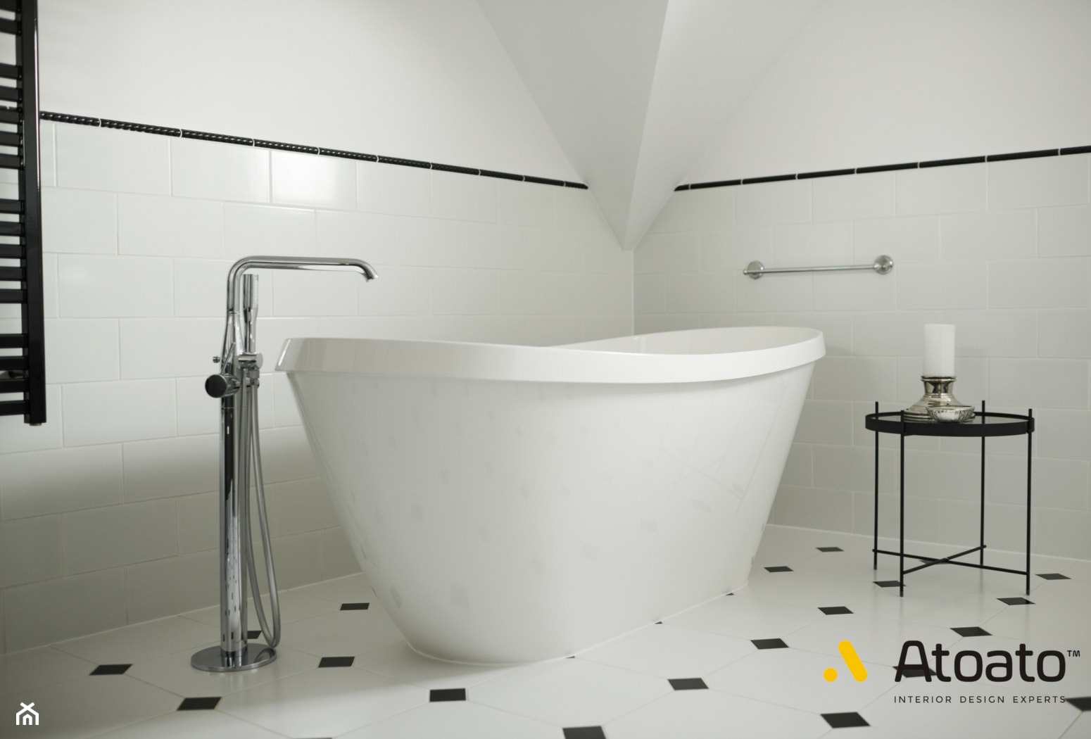 łazienka w stylu hampton - zdjęcie od Studio Projektowe Atoato - Homebook