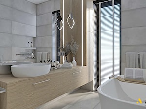 łazienka z wanną - zdjęcie od Studio Projektowe Atoato
