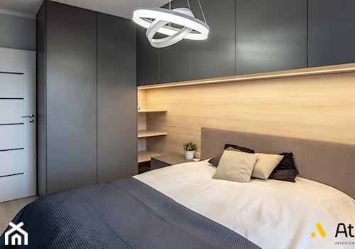 sypialnia w stylu nowoczesnym - zdjęcie od Studio Projektowe Atoato