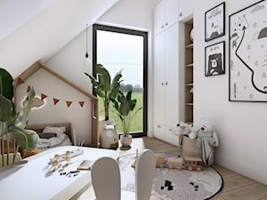 Pokój dziecka z dużą, białą szafą - zdjęcie od Studio Projektowe Atoato
