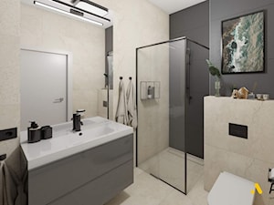 Łazienka z stylu nowoczesnym - zdjęcie od Studio Projektowe Atoato