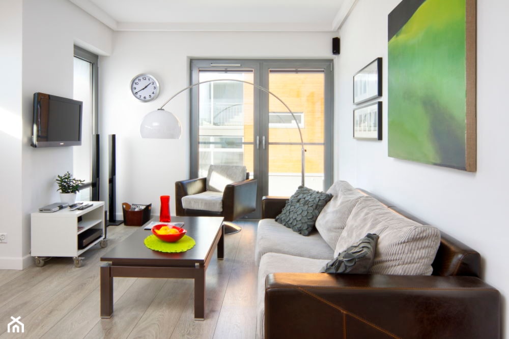 mieszkanie trzy kolory - Salon, styl nowoczesny - zdjęcie od Studio Projektowe Atoato - Homebook