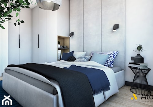 sypialnia w stylu skandynawskim - zdjęcie od Studio Projektowe Atoato