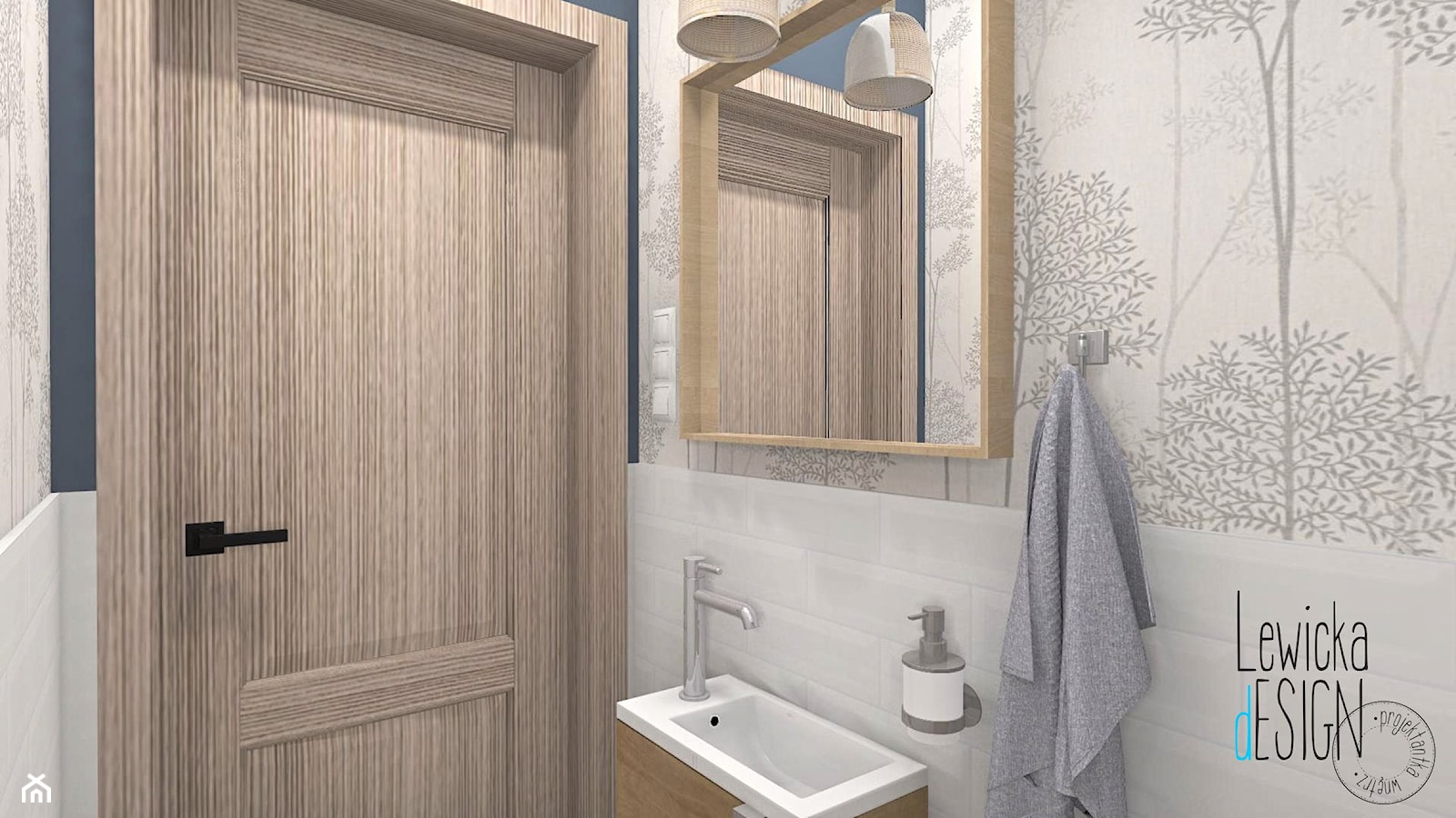 Toaleta w stylu rustykalnym - zdjęcie od Justyna Lewicka Design - Homebook