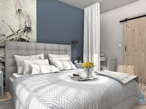 Sypialnia główna w stylu rustykalnym - zdjęcie od Justyna Lewicka Design