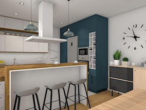 Kolor i nowoczesność w wyremontowanym domu. - Kuchnia, styl tradycyjny - zdjęcie od Justyna Lewicka Design