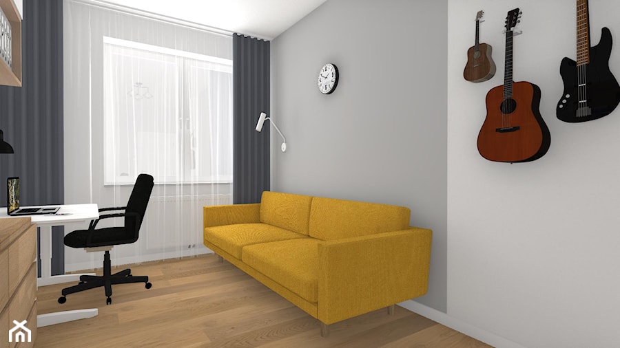 Kolor i nowoczesność w wyremontowanym domu. - Biuro, styl nowoczesny - zdjęcie od Justyna Lewicka Design