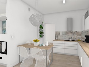 Włocławek- wnętrza w parterowym domu - Kuchnia, styl nowoczesny - zdjęcie od Justyna Lewicka Design