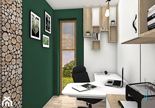 Biuro w stylu rustykalnym - zdjęcie od Justyna Lewicka Design